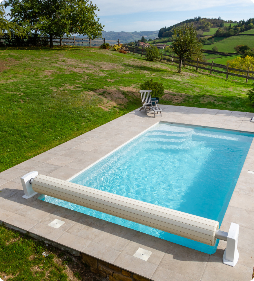 Piscine couleur Blanc - Soleil