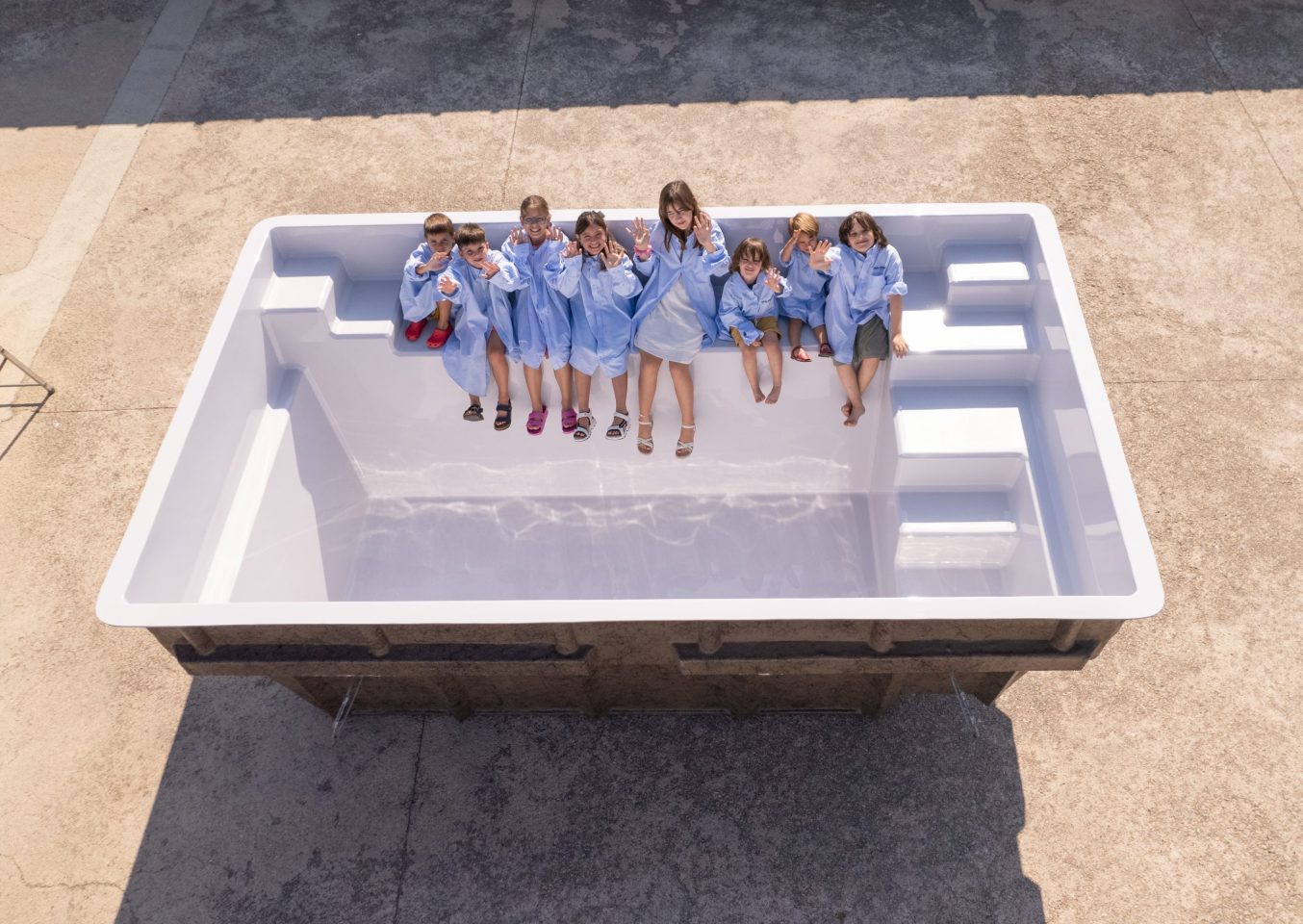 Nueva piscina pequeña de menos de 4x3 m