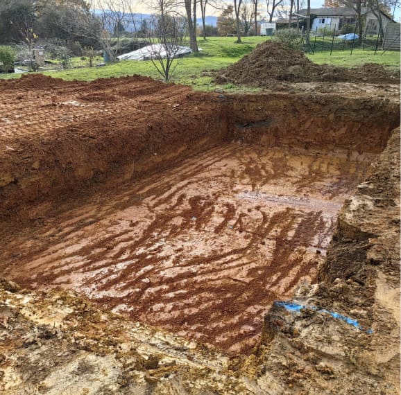 Placement de la piscine
